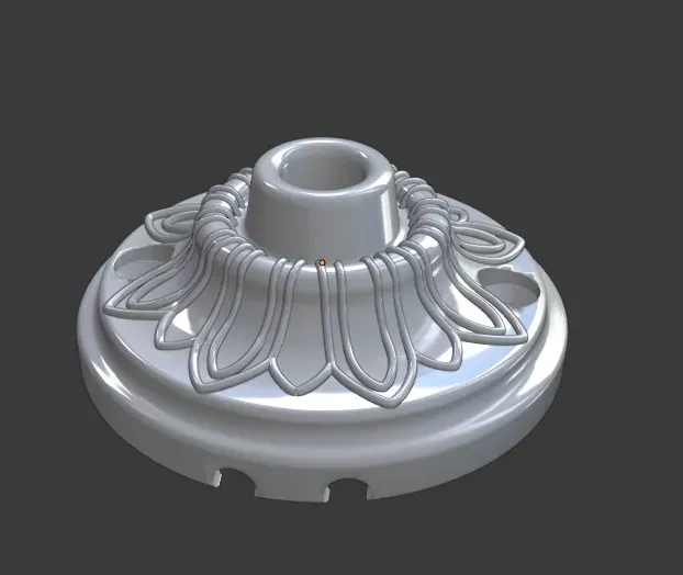 Đế đèn chùm điện 60 mm phong cách cổ điển - Image 2