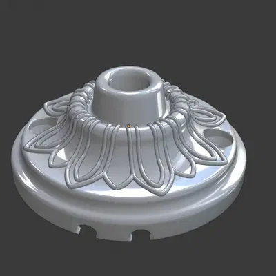 Đế đèn chùm điện 60 mm phong cách cổ điển