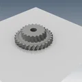 Bánh răng dẫn động chổi chính cho robot hút bụi LG - Thumbnail 2