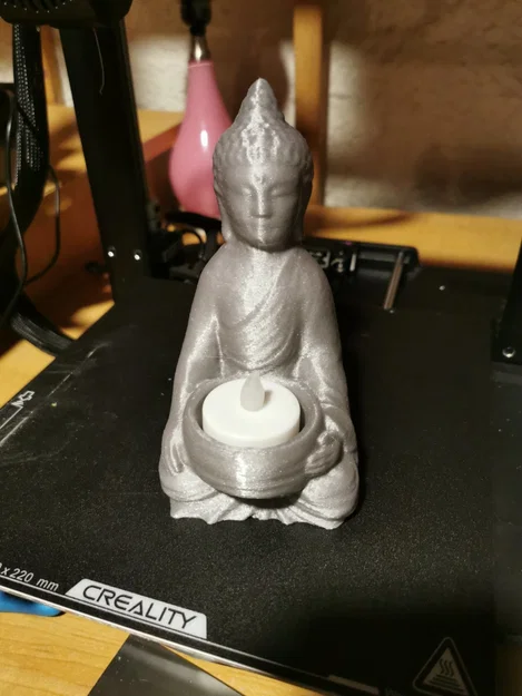 Giá đỡ nến tealight hình Phật - Image 1