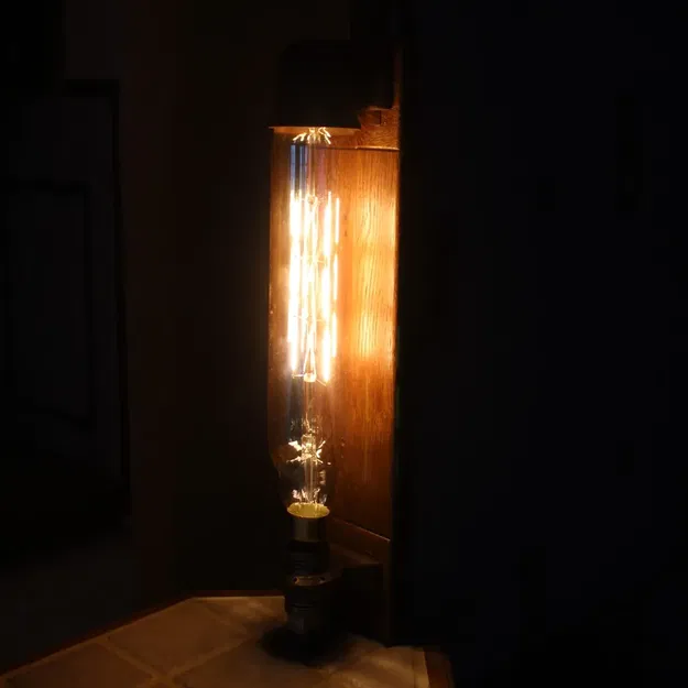 Đèn Steampunk với bóng LED và giá đỡ E27 in 3D - Image 7