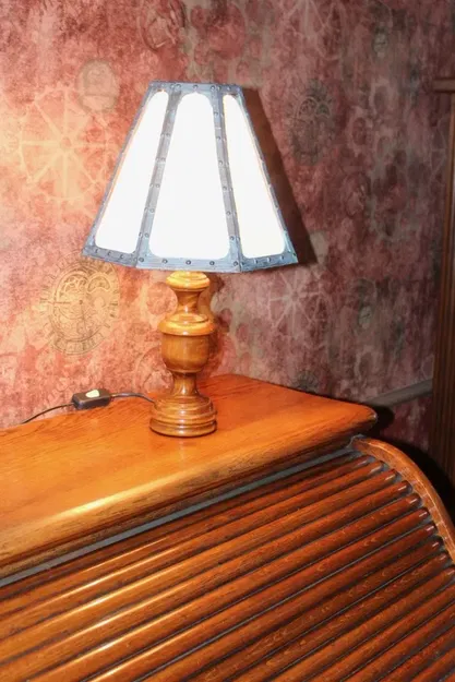 Đèn chùm phong cách Steampunk với lithophanie tháo rời - Image 3