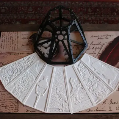 Đèn chùm phong cách Steampunk với lithophanie tháo rời