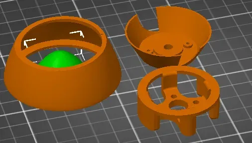 Lože cho motor 2208 1400Kv và kužel cho Me 163 Klima - Image 2