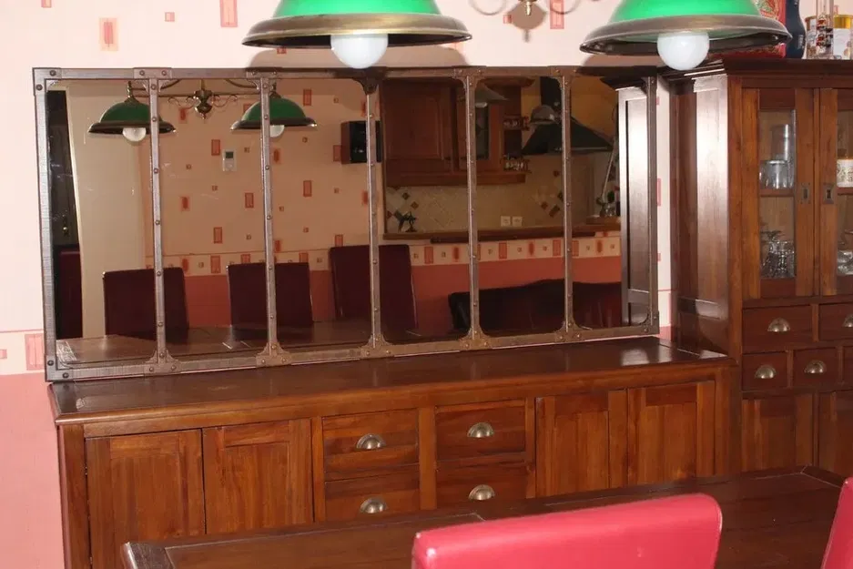 Gương Steampunk phong cách công nghiệp - Image 1