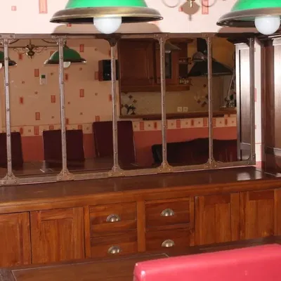 Gương Steampunk phong cách công nghiệp