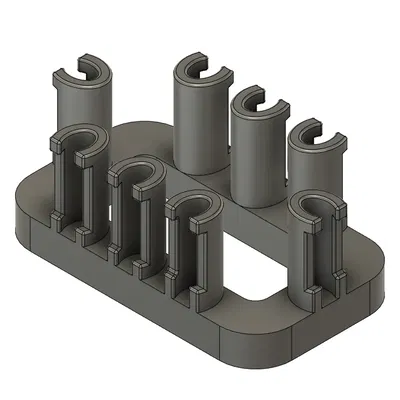 Giàn đan vòng tay từ gumiček-8 trụ vuông