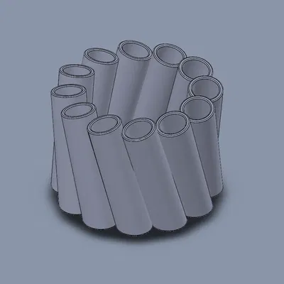 Giá đỡ bút xoắn độc đáo cho bàn làm việc