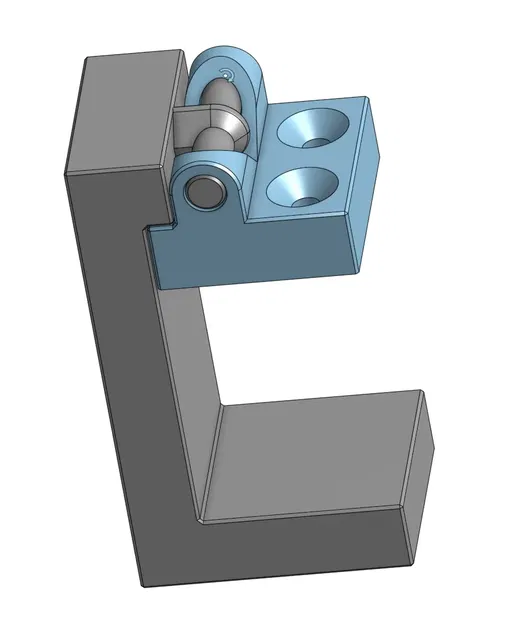 Bộ kẹp Scharnier in tại chỗ cho 2 tấm gỗ 18mm - Image 1