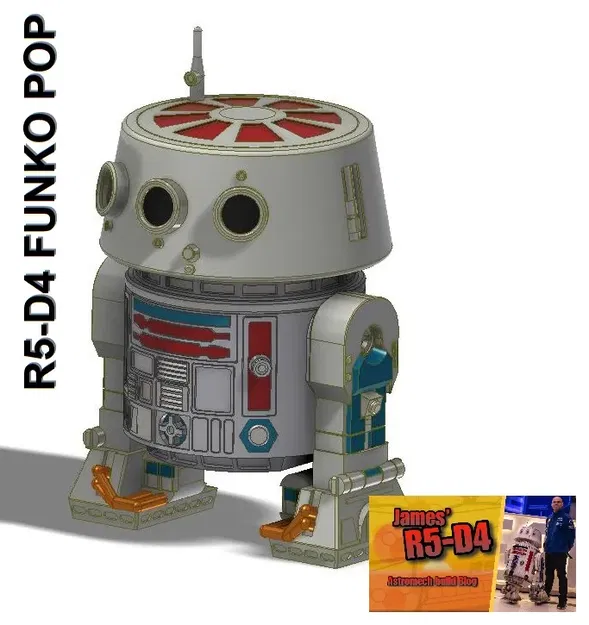 Mô hình Funko Pop R5-D4 phiên bản tĩnh cho người hâm mộ Star Wars - Image 2