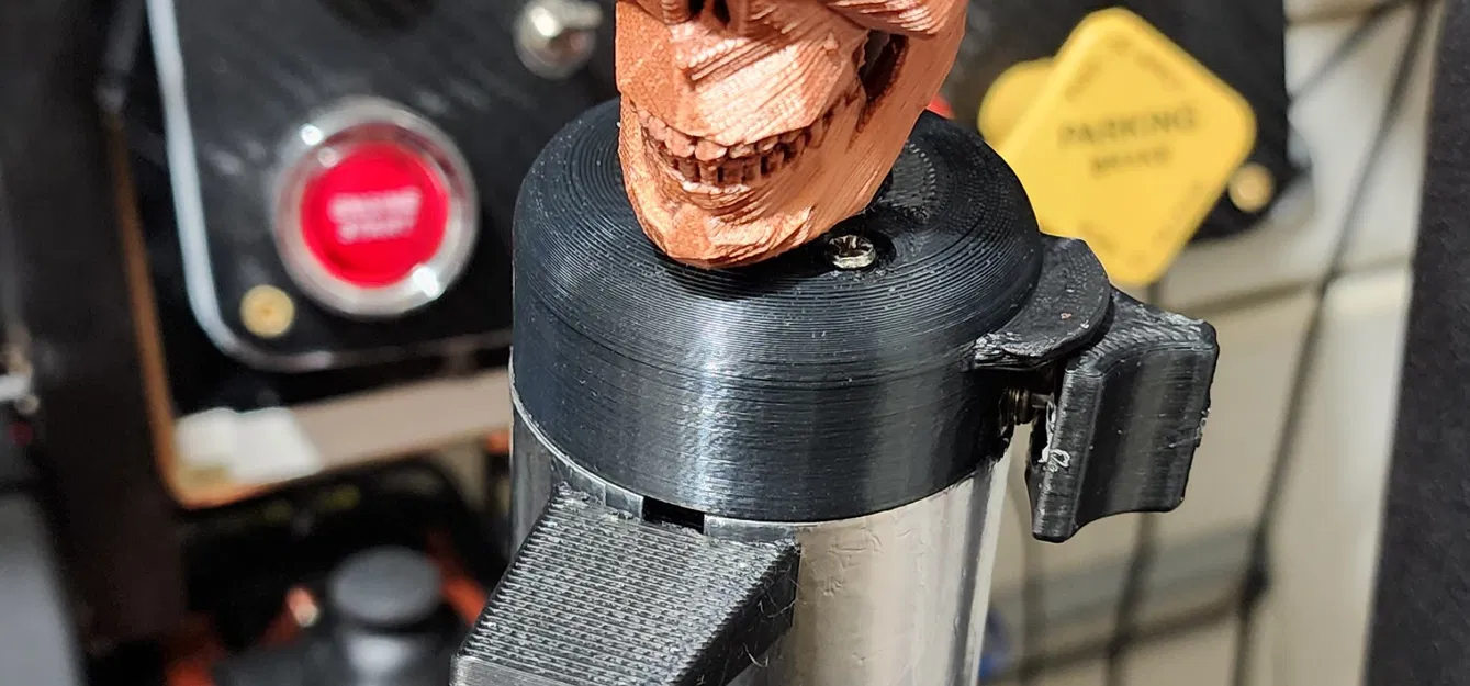 Núm chuyển số hình đầu lâu phong cách low poly - Image 2