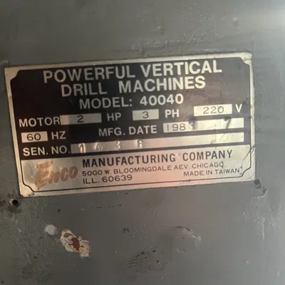 Bánh răng truyền động cho máy khoan Enco 1983