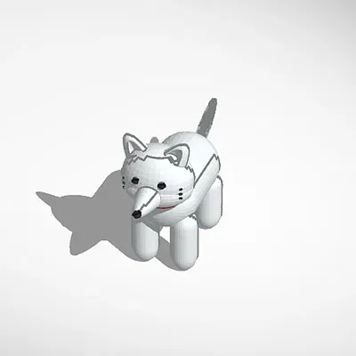 Nhân vật cáo trắng dễ thương vùng Bắc Cực