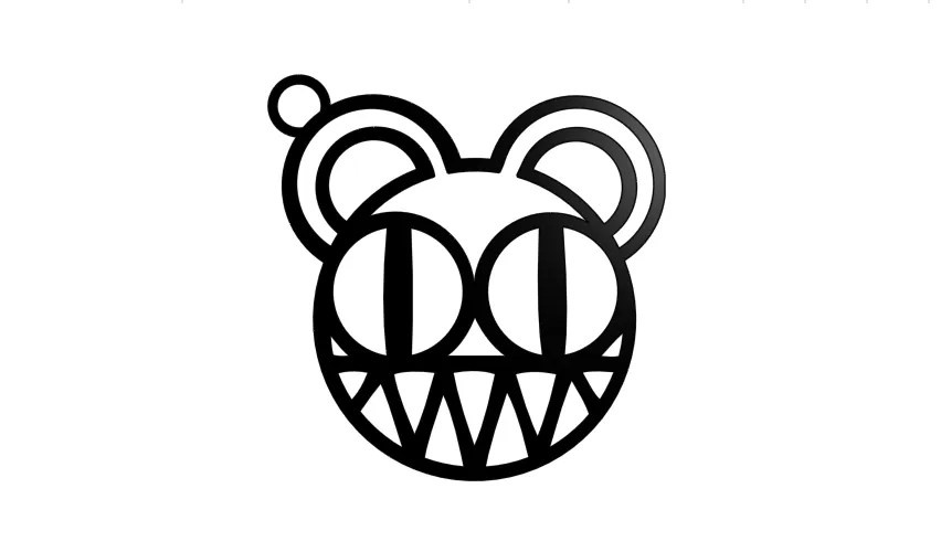 Móc chìa khóa Radiohead in 3D với thiết kế độc đáo - Image 1
