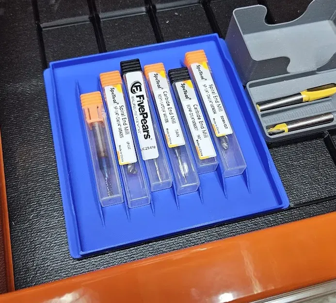 Giá đỡ mũi khoan Gridfinity 3x3 cho hộp nhựa 13mm - Image 1