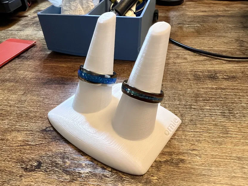 Giá đỡ nhẫn đôi đơn giản cho trang sức - Image 3