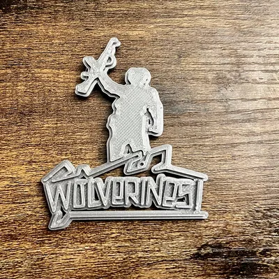 Nam châm WOLVERINES! Red Dawn kích thước 8x3mm