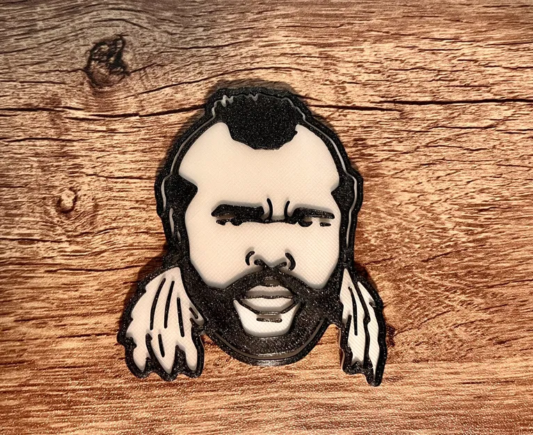 Nam diễn viên Mr T với nam châm 8x3mm - Image 2