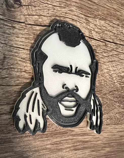 Nam diễn viên Mr T với nam châm 8x3mm - Image 3