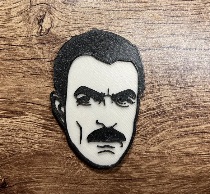 Nam diễn viên Tom Selleck với nam châm 8x3mm - Image 1