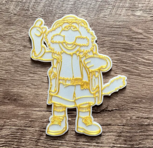 Nam châm Uncle Traveling Matt phong cách Muppet 80s - Image 1