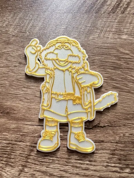 Nam châm Uncle Traveling Matt phong cách Muppet 80s - Image 3