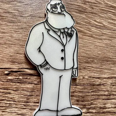 Nam diễn viên Stan trong American Dad với nam châm 8x3mm