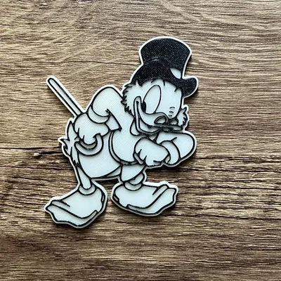 Nam châm Scrooge Duck Tales kích thước 8x3mm