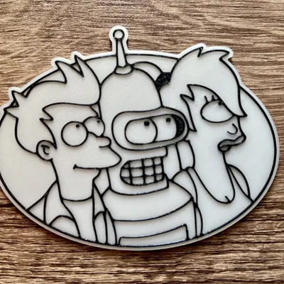 Nam châm Futurama hình Bender (8x3mm)