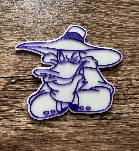 Nam châm vịt Darkwing (nam châm 8x3mm) - Image 2