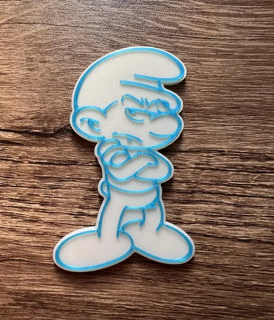 Nam châm Người Smurf Cáu Kỉnh (8x3mm) - Image 2