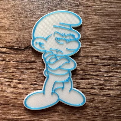 Nam châm Người Smurf Cáu Kỉnh (8x3mm)