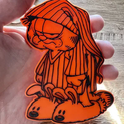 Nam châm Garfield trong bộ pyjama (8x3mm)