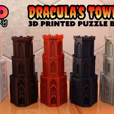Hộp đố bí mật Tháp Dracula với mê cung mô-đun