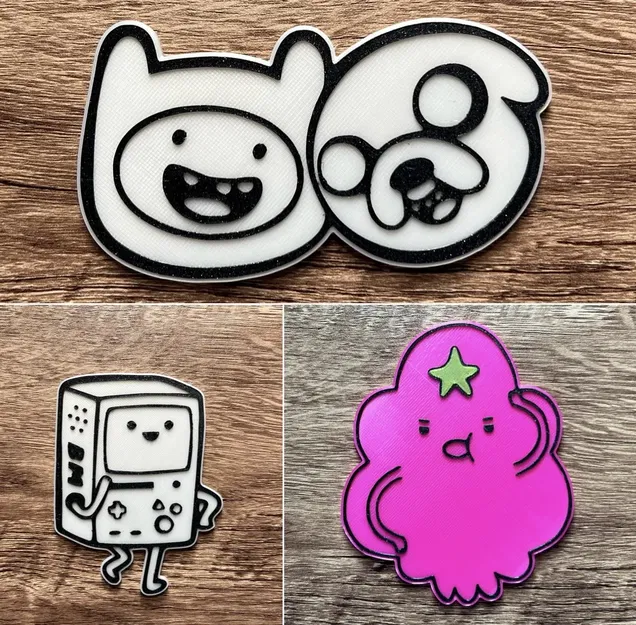 Nam châm Jake và Finn trong cuộc phiêu lưu thời gian (8x3mm) - Image 2