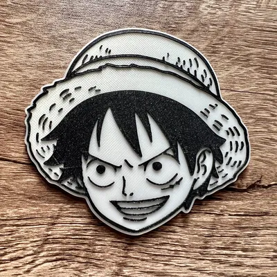 Nam châm Luffy One Piece kích thước 8x3mm