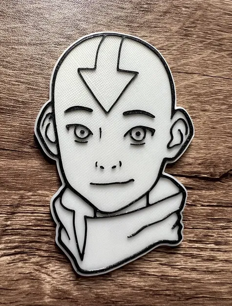 Nam châm Avatar Aang kích thước 8x3mm - Image 3