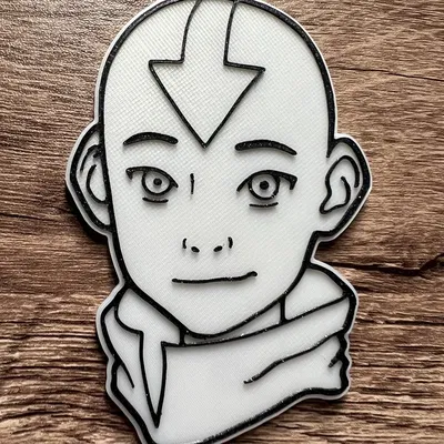 Nam châm Avatar Aang kích thước 8x3mm