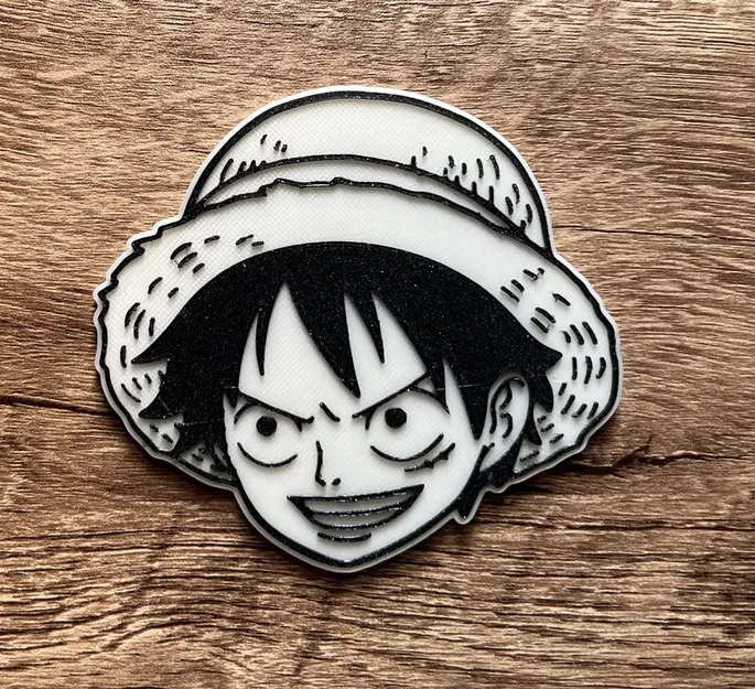 Nam châm Luffy One Piece kích thước 8x3mm - Image 3