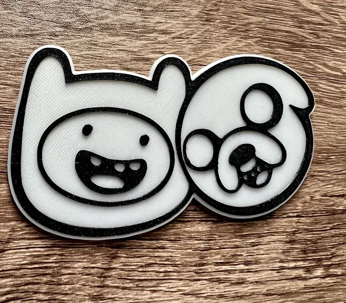 Nam châm Jake và Finn trong cuộc phiêu lưu thời gian (8x3mm) - Image 3