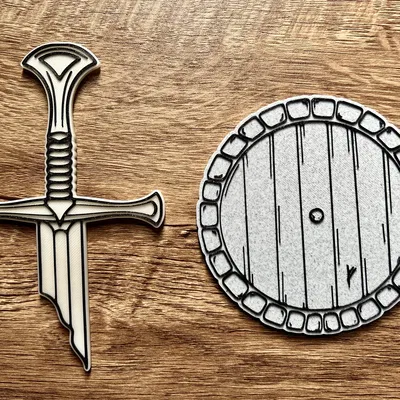 Nam châm Narsil / Anduril từ LoTR (8x3mm)