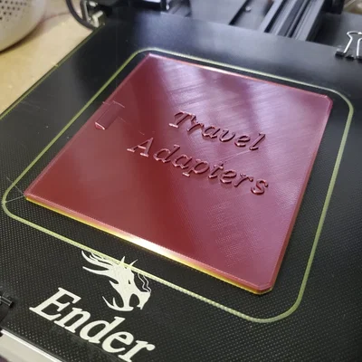 Hộp đựng bộ chuyển đổi du lịch với nắp trượt