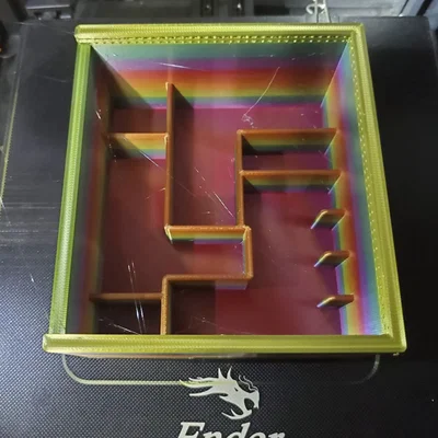 Hộp đựng bộ chuyển đổi du lịch với nắp trượt