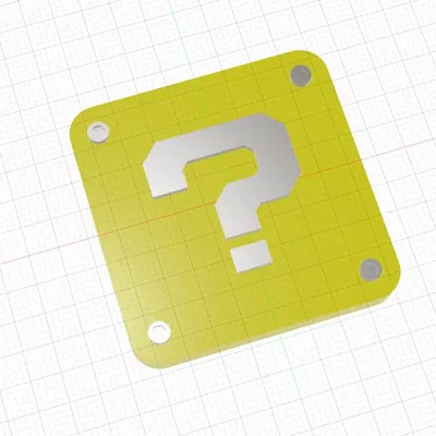 Nắp mã QR Mario khối câu hỏi cho máy in Ender 3 V2