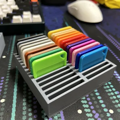 Hộp lưu trữ mẫu màu filament cho máy in 3D