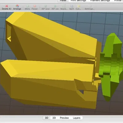Tobera đôi làm mát cho máy in Prusa I3