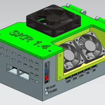 Hộp điện tử SKR 1.4 với quạt làm mát và lỗ gắn M4