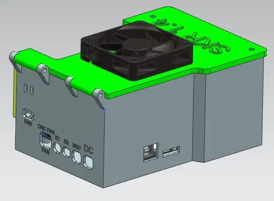 Hộp điện tử SKR 1.4 với quạt làm mát và lỗ gắn M4 - Image 2