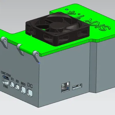 Hộp điện tử SKR 1.4 với quạt làm mát và lỗ gắn M4