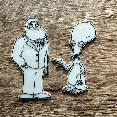 Nam châm Roger từ bộ phim American Dad (8x3mm)